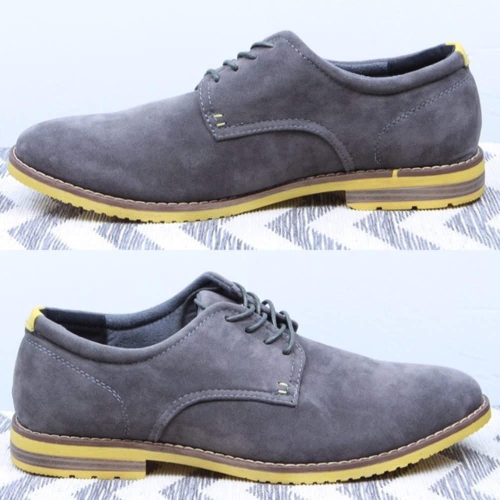 Mens "Hugo" Grey Dress Shoes - Picture 1 of 4